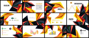 Modern üçgen sunu şablonu