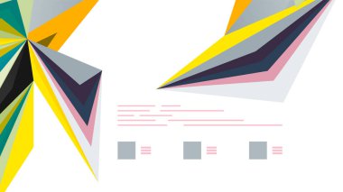 Modern üçgen sunu şablonu