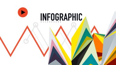 Modern üçgen sunu şablonu