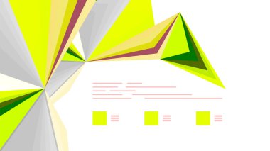 Modern üçgen sunu şablonu