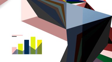 Modern üçgen sunu şablonu