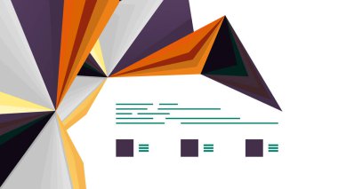 Modern üçgen sunu şablonu