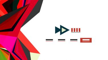 Modern üçgen sunu şablonu