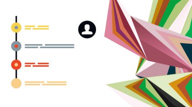 Modern üçgen sunu şablonu