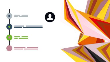 Modern üçgen sunu şablonu