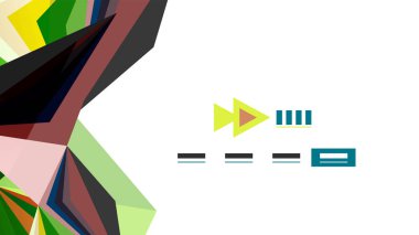 Modern üçgen sunu şablonu