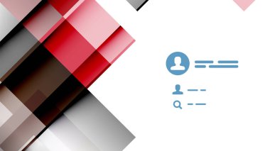 İş tanıtımı geometrik şablonu