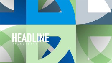 İş tanıtımı geometrik şablonu