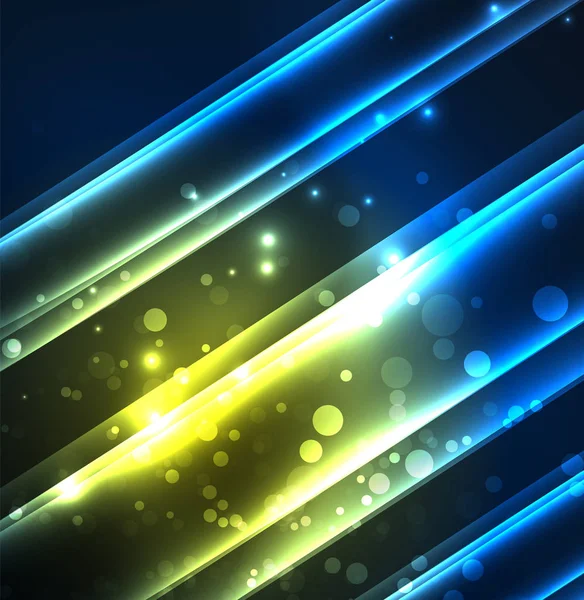 Enerji hatları, karanlıkta parlayan dalgalar vektör arka plan