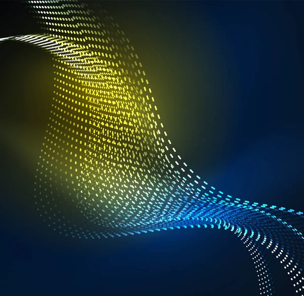 Vektör dalga parçacıklar arka plan