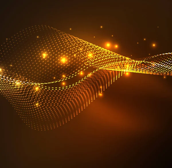 Vektör dalga parçacıklar arka plan