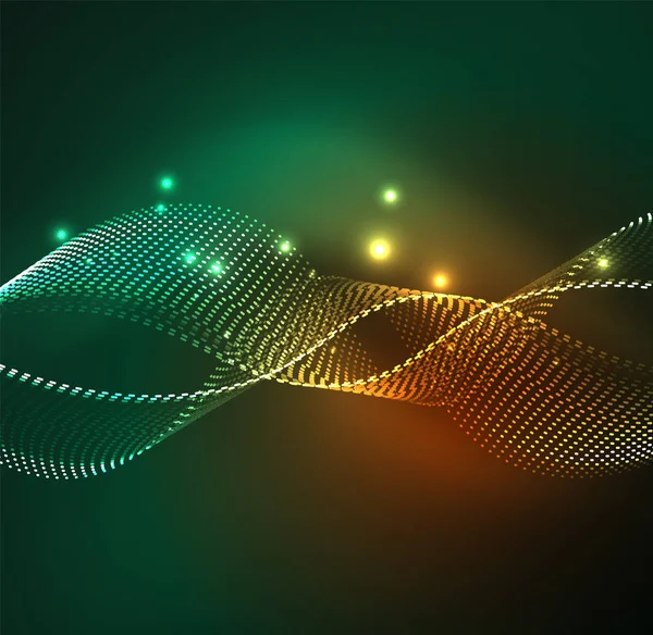 Vektör dalga parçacıklar arka plan