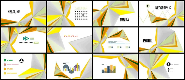 Modern üçgen sunu şablonu