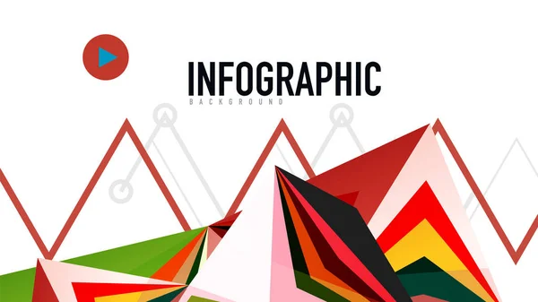 Modèle de présentation triangle moderne — Image vectorielle