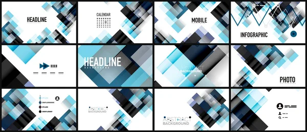 İş tanıtımı geometrik şablonu