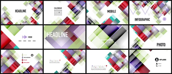 İş tanıtımı geometrik şablonu