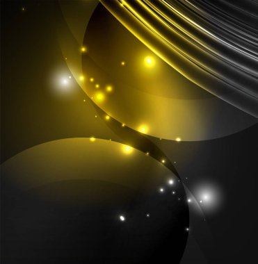 parlayan futuristik çizgiler