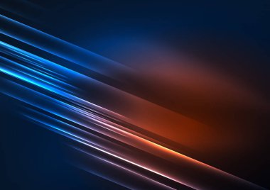 parlayan futuristik çizgiler