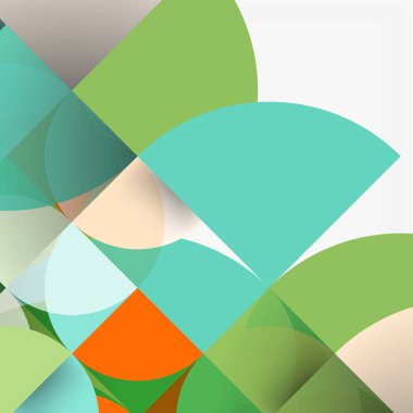 Kağıt daire kesim, mozaik mix geometrik desen tasarım