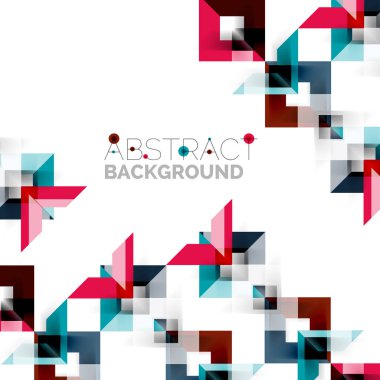 Beyaz Modern kare geometrik desen tasarım