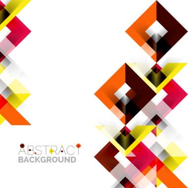 Beyaz Modern kare geometrik desen tasarım