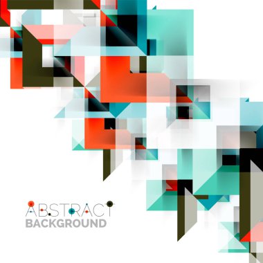 Beyaz Modern kare geometrik desen tasarım