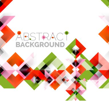 Beyaz Modern kare geometrik desen tasarım