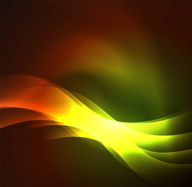 Neon ışıklı dalgalar