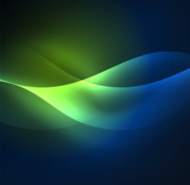 Neon ışıklı dalgalar