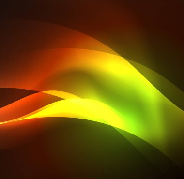 Neon ışıklı dalgalar