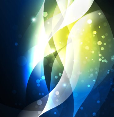 Neon ışıklı dalgalar