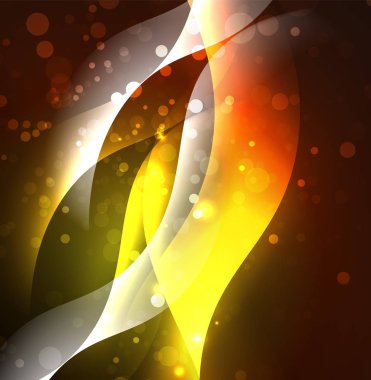 Neon ışıklı dalgalar