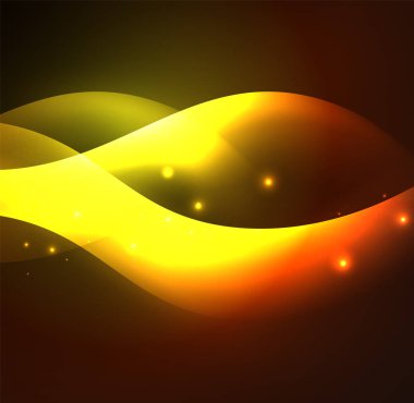 Neon ışıklı dalgalar