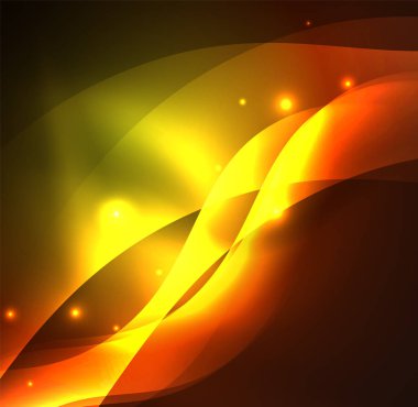 Neon ışıklı dalgalar