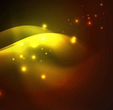 Neon ışıklı dalgalar