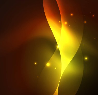 Neon ışıklı dalgalar