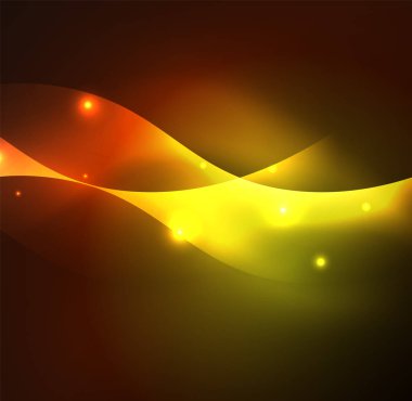 Neon ışıklı dalgalar