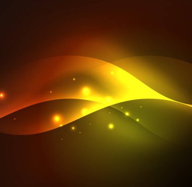 Neon ışıklı dalgalar