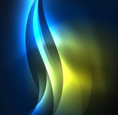 Neon ışıklı dalgalar