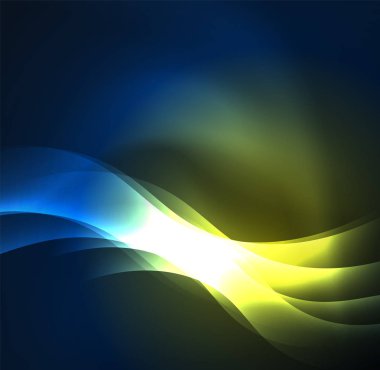 Neon ışıklı dalgalar