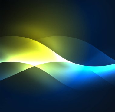 Neon ışıklı dalgalar