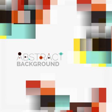 Soyut engeller şablon tasarım arka plan, beyaz, basit geometrik şekiller düz çizgiler ve dikdörtgenler