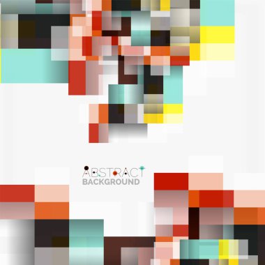 Soyut engeller şablon tasarım arka plan, beyaz, basit geometrik şekiller düz çizgiler ve dikdörtgenler