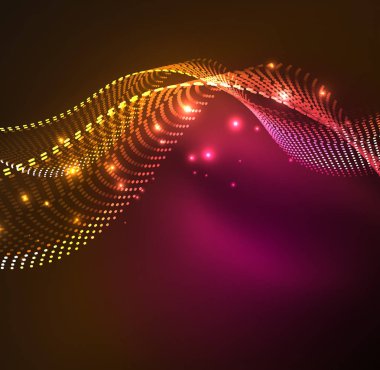 Vektör dalga parçacıklar arka plan