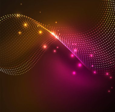 Vektör dalga parçacıklar arka plan