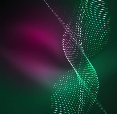 Vektör dalga parçacıklar arka plan