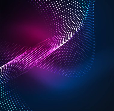 Vektör dalga parçacıklar arka plan