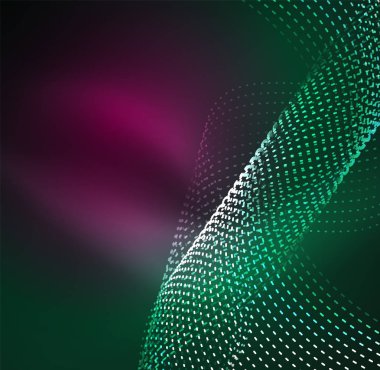 Vektör dalga parçacıklar arka plan