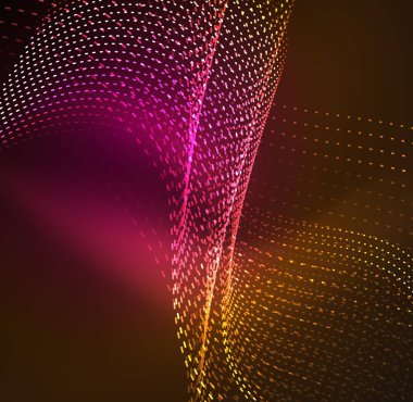 Vektör dalga parçacıklar arka plan