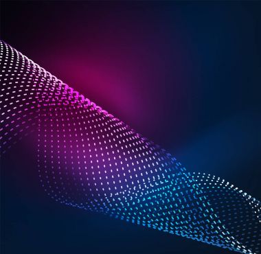 Vektör dalga parçacıklar arka plan